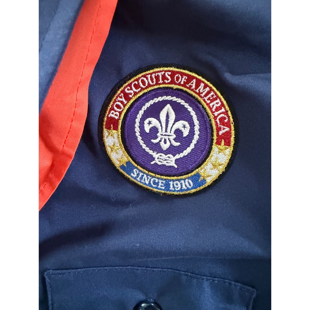 Boy Scouts of America Cub Navy Uniform Shirt Teddy Roosevelt NY Patch Youth M - Picture 5 of 9